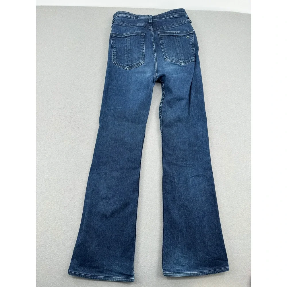 Rag & Bone Jane Super High Rise Flare Jeans Womens 26 (26x29) Big Sky Dark Wash
